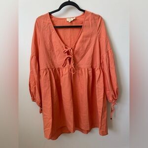 ZYA Coral Babydoll Dress Size 2